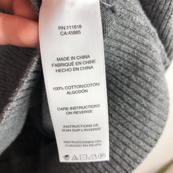 MICHAEL Michael Kors 100% Cotton Sweater Gray - Picture 9 of 10